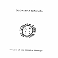 Olorisha Manual - House of the Orisha Shango [1 PDF]